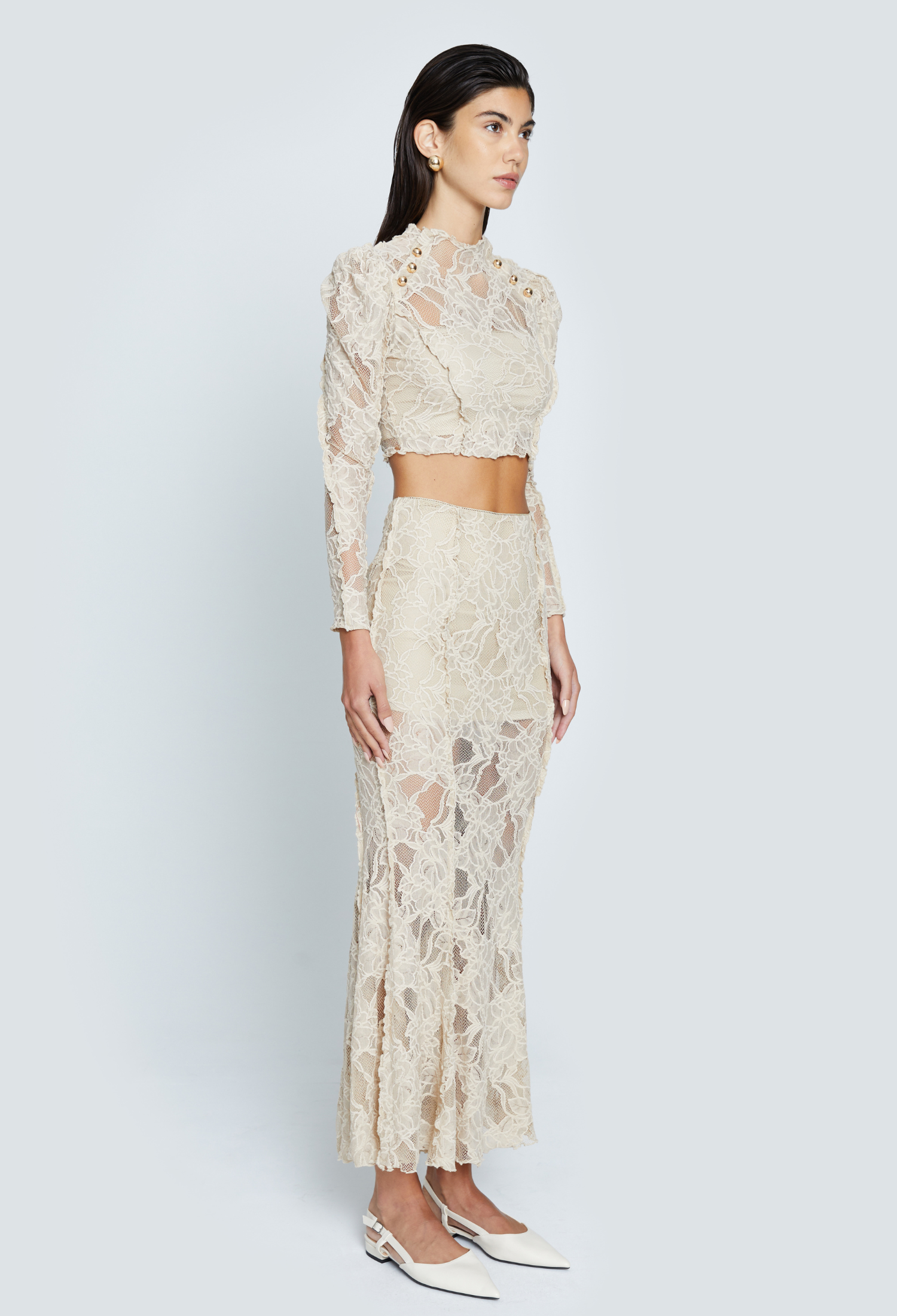 EVA LACE MAXI SKIRT