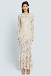 REN FLORAL LACE MAXI DRESS